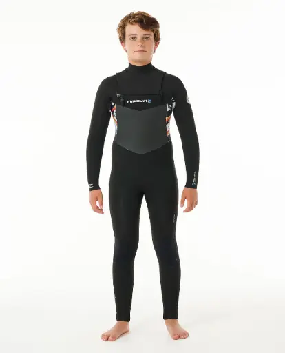 WETSUIT RIP CURL KIDS DAWN PATROL 4/3MM CZ - BLACK/MULTI