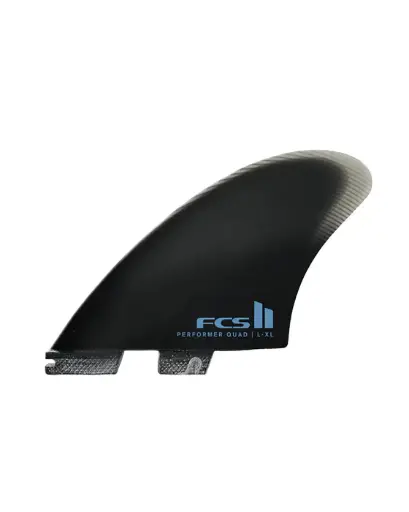 FINS FCS II PERFORMER QUAD PG - L/XL BLACK
