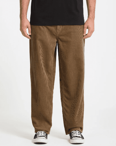 CURDUROY PANTS VOLCOM BILLOW TAPERED - ERMINE