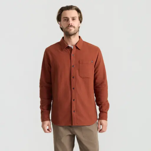 FLANNEL SHIRT ROARK CROSSROADS - RED CLAY (