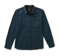 FLANNEL SHIRT ROARK CROSSROADS - DEEP NAVY HARRINGBONE (