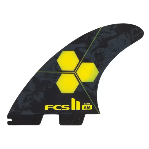 FCS II AM PC LARGE YELLOW TRI-QUAD RETAIL FINS
