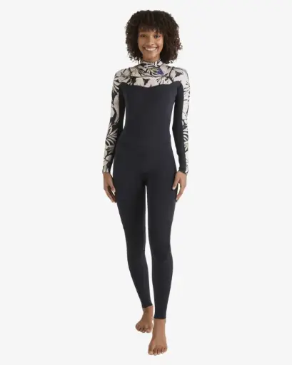 WETSUIT BILLABONG 403 SALTY DAYS NATURAL CZ - BLACK FLORAL (