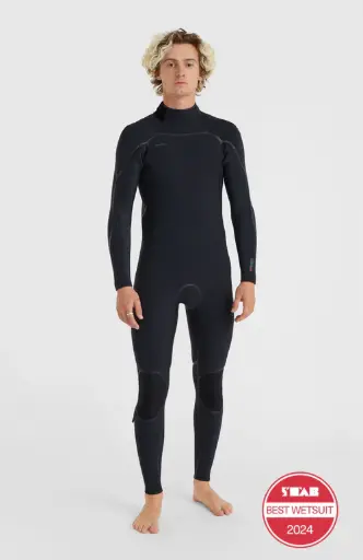 WETSUIT O'NEILL HYPERFREAK FIRE 4/3MM BACK ZIP - BLACK/BLACK (