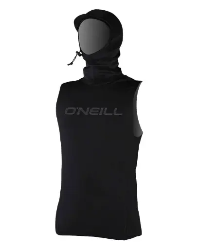 ONEILL THERMO-X VEST W/NEO HOOD BLK (