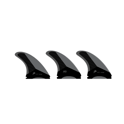 FINS FIRE WIRE VELOX LARGE THRUSTER CHARCOAL