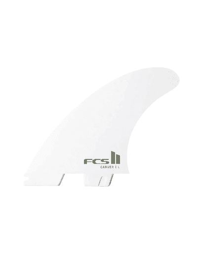 FINS FCS II CARVER PC WHITE TRI (