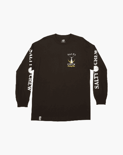 LONGLSLEEVE TAILED KIDS SALTY CREW - BLACK (