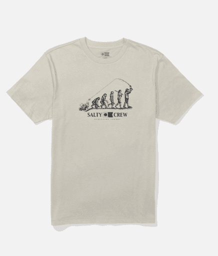T-SHIRT SALTY CREW EVOLUTION THEORY - MOONBEAM (