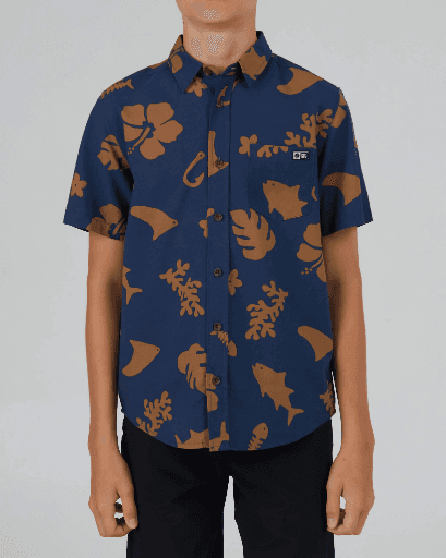 SHORT SALTY CREW DRIFTER 2 BOYS UTILITY - NAVY (
