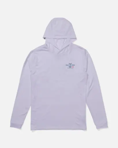 HOODIE SALTY CREW FISH MARKET SUNSHIRT - WHITE (
