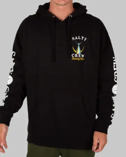 FLEECE SALTY CREW TAILED - BLACK (