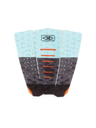 DECK OCEAN & EARTH MICRO GROM 3 PIECE TAIL PAD - BLACK/AQUA