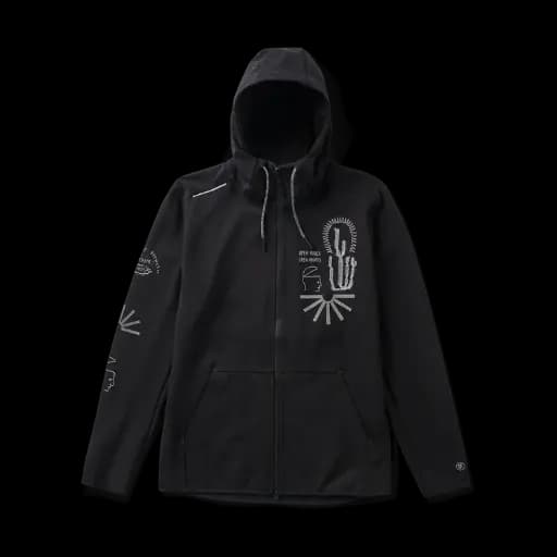HOODIE ROARK EL MORRO ZIP - BLACK (