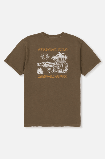 TSHIRT KATIN SHACKED - BROWN (