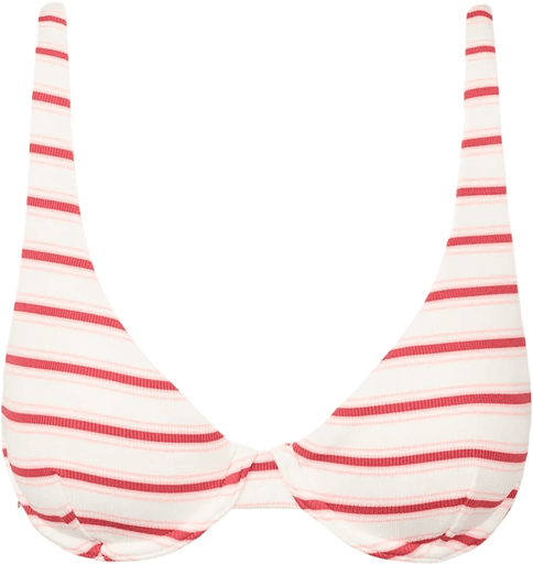 BIKINI TOP RHYTHM TAMI STRIPE UNDERWIRE - RED