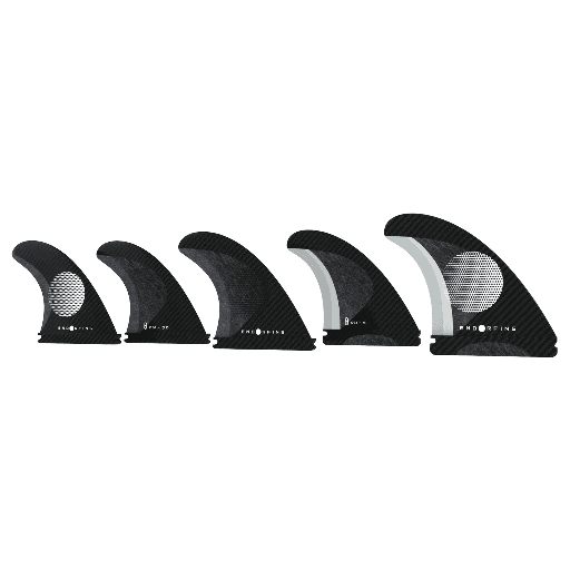 FINS FIREWIRE SLATER DESIGNS KS1 5 FIN SET - M BLACK/WHITE