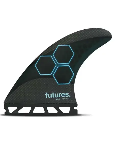 FINS FUTURES AM1 MEDIUM TECHFLEX 5 FIN - BLACK/BLUE