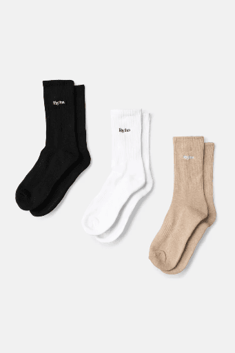 SOCKS RHYTHM ESSENTIAL 3-PACK CREW