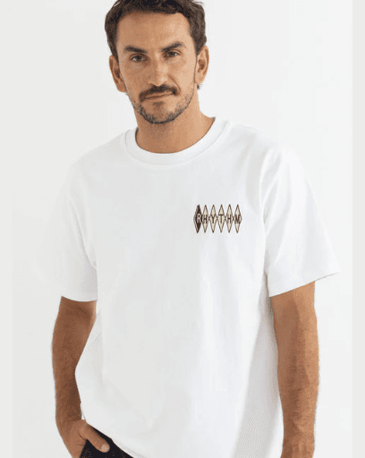 T-SHIRT RHYTHM POOLROOM VINTAGE SS - WHITE (