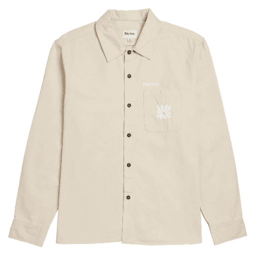 SHIRT RHYTHM KINETIC LS OVERSHIRT - OFF WHITE (