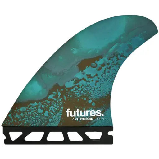 FINS FUTURES CHRISTENSON HC 5 FIN - L BLUE/BROWN