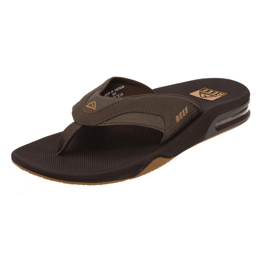 BEACH SANDALS REEF FANNING - BROWN/GUM (