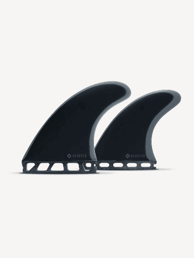 FINS DEVOTED SINGLE TAB QUAD FIBERGLESS - L BLACK