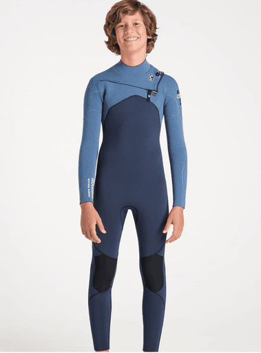 WETSUIT C-SKINS NUWAVE SESSION 4:3 JUNIOR CZ - BLACK/TIE DYE/SLATE DIAMOND /LIME (