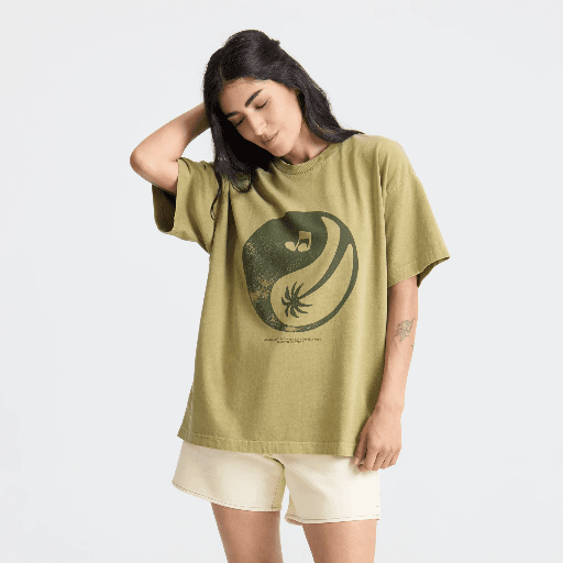 TEE ROARK BALANCE QUEEN OVERSIZED - DUSTY OLIVE (