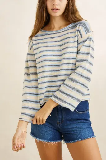 KNIT RHYTHM BELLE - BLUE