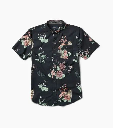SHIRT ROARK TIGER LOTUS - BLK XL