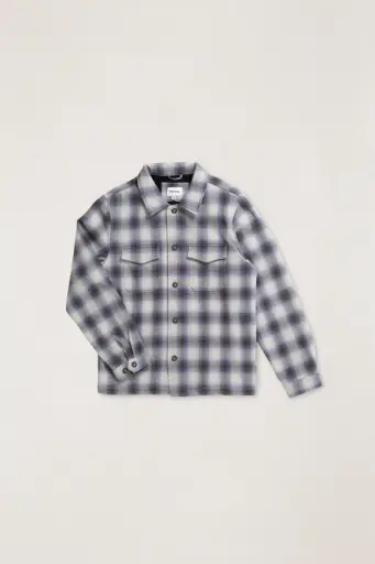 POLAR RHYTHM BOND LS FLANNEL - SMOKE (