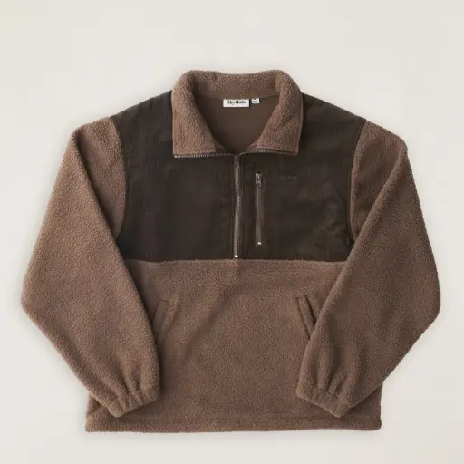 POLAR RHYTHM STABLES HALF ZIP - TAUPE (