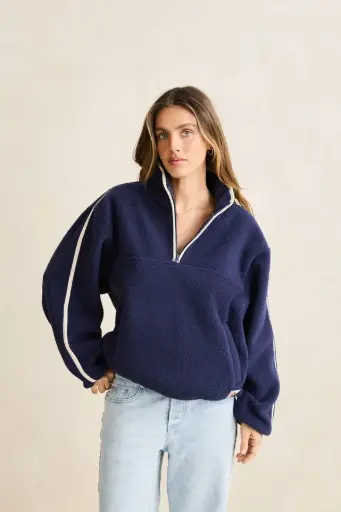 PULLOVER RHYTHM CAMP HALF ZIP SHERPA - OCE (
