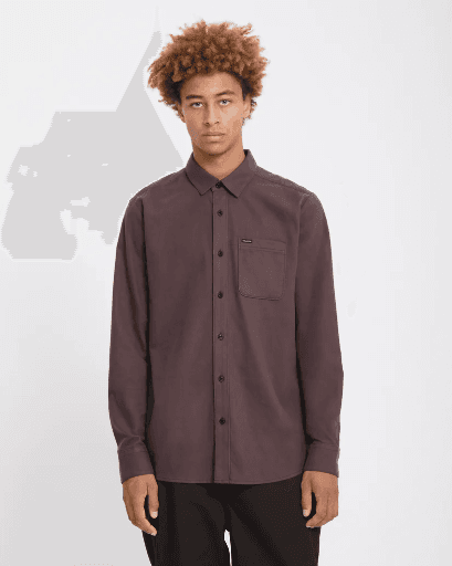 SHIRT VOLCOM CADEN SOLID LS - RAISIN (