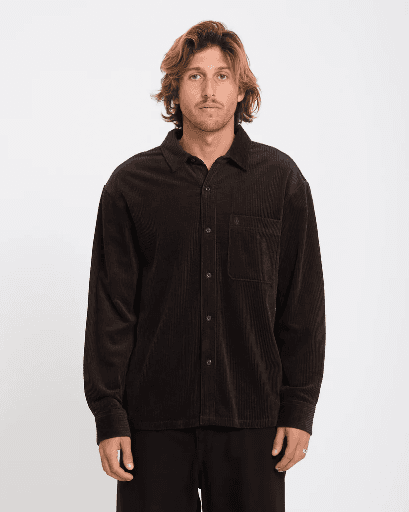 SHIRT VOLCOM FOSTERED II CORD LS - CACAO (