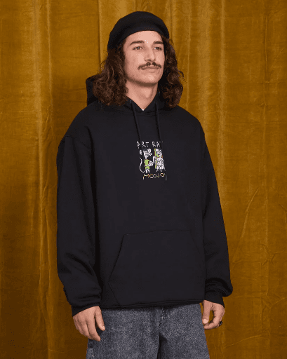 HOODIE VOLCOM OZZY - BLACK (