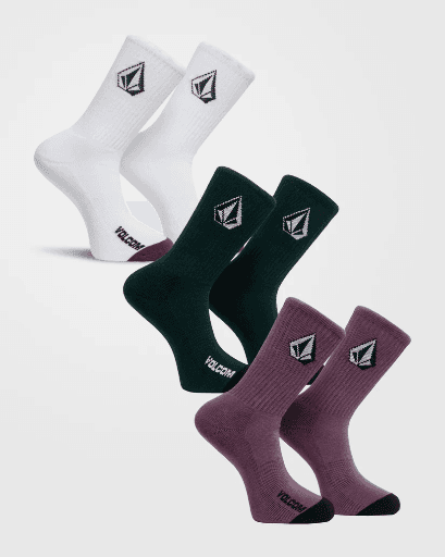 SOCKS VOLCOM FULL STONE MIX 3 PACK - MULTI