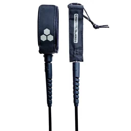 LEASH CHANNEL ISLANDS LONGBOARD ANKLE 9FT 6.5MM - BLACK