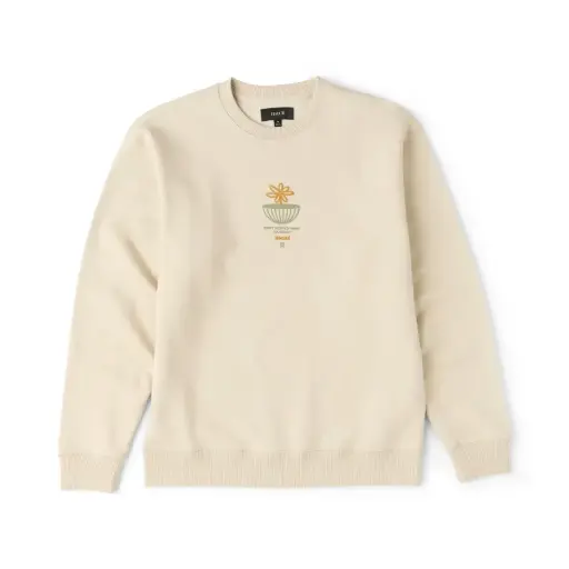CREW NECK ROARK ENJOY GLOBE - SAND (