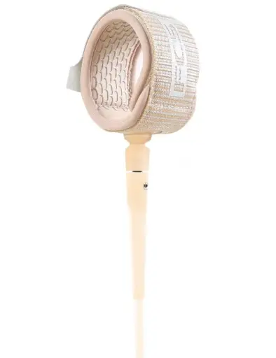 LEASH FCS ALL AROUND LONGBOARD ANKLE 9FT 7MM - ALMOND CREAM