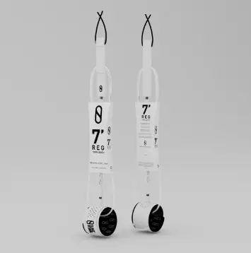 LEASH FIREWIRE SLATER DESIGNS 7FT 7MM - CLEAR